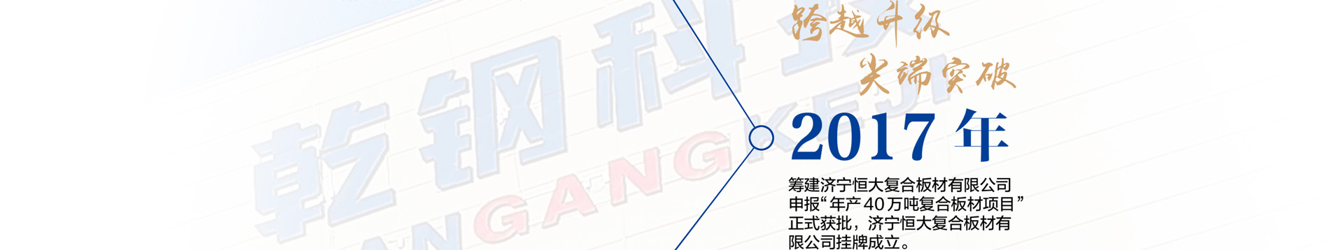 鋅鋁鎂高端品牌-乾鋼科技發展歷程